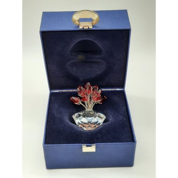 Vintage Swarovski Crystal Figurine Vase of Roses 2002 15th Anniversary. Retired - Picture 16 of 16